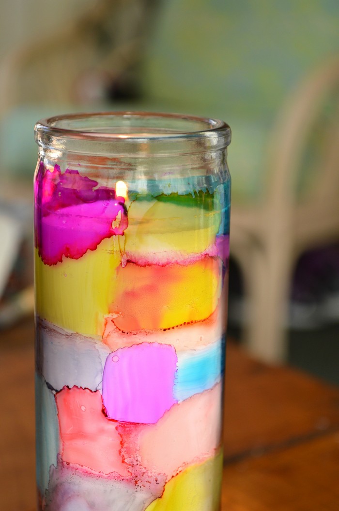 Stained Glass Candle