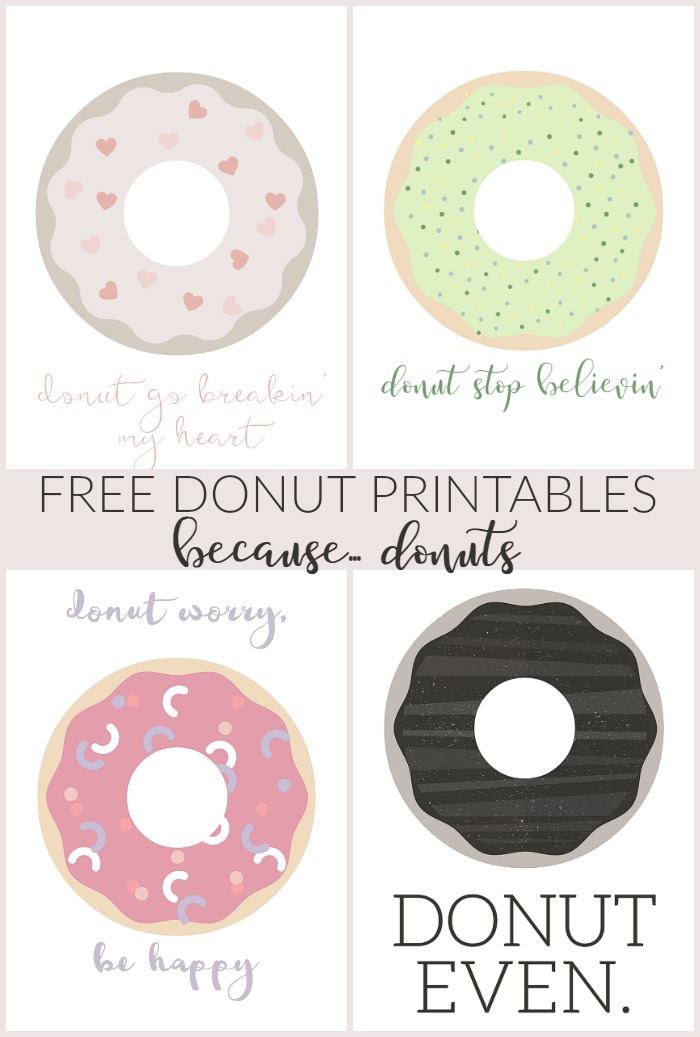 Free Donut Printables