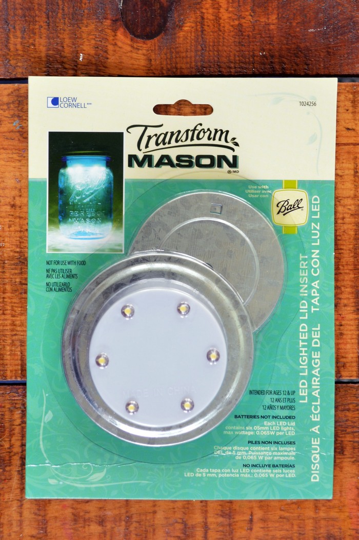 LED Lighted Mason Jar Lid Insert