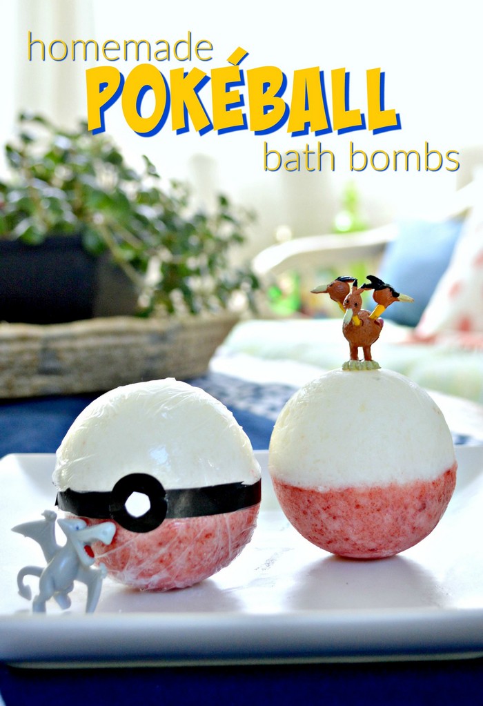 How to Make Your Own Pokeball Bath Bombs