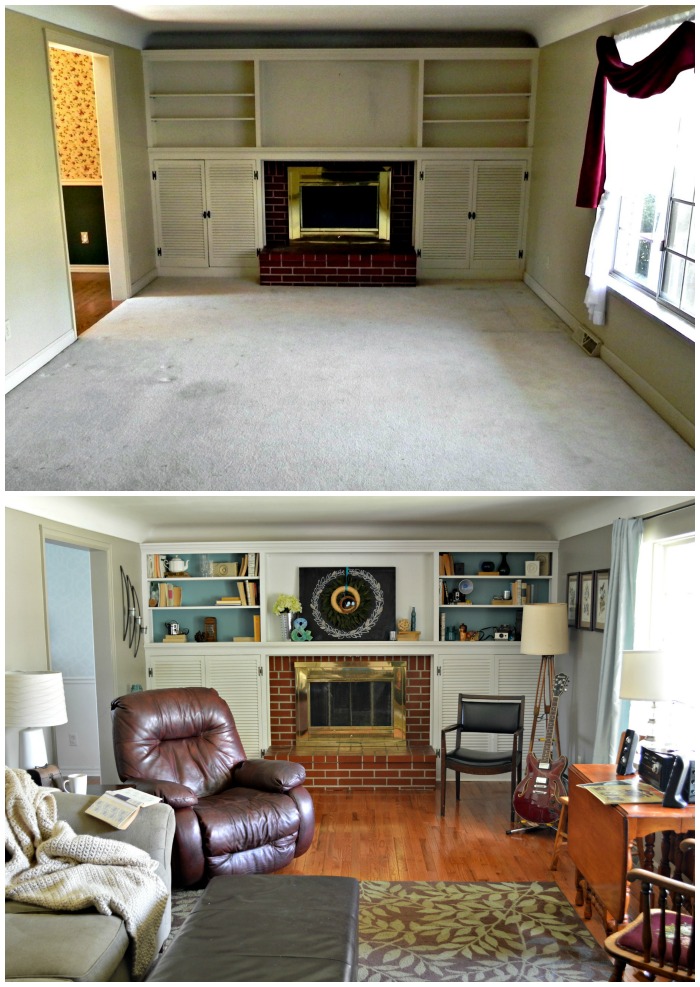 Mad House Living Room Before and After