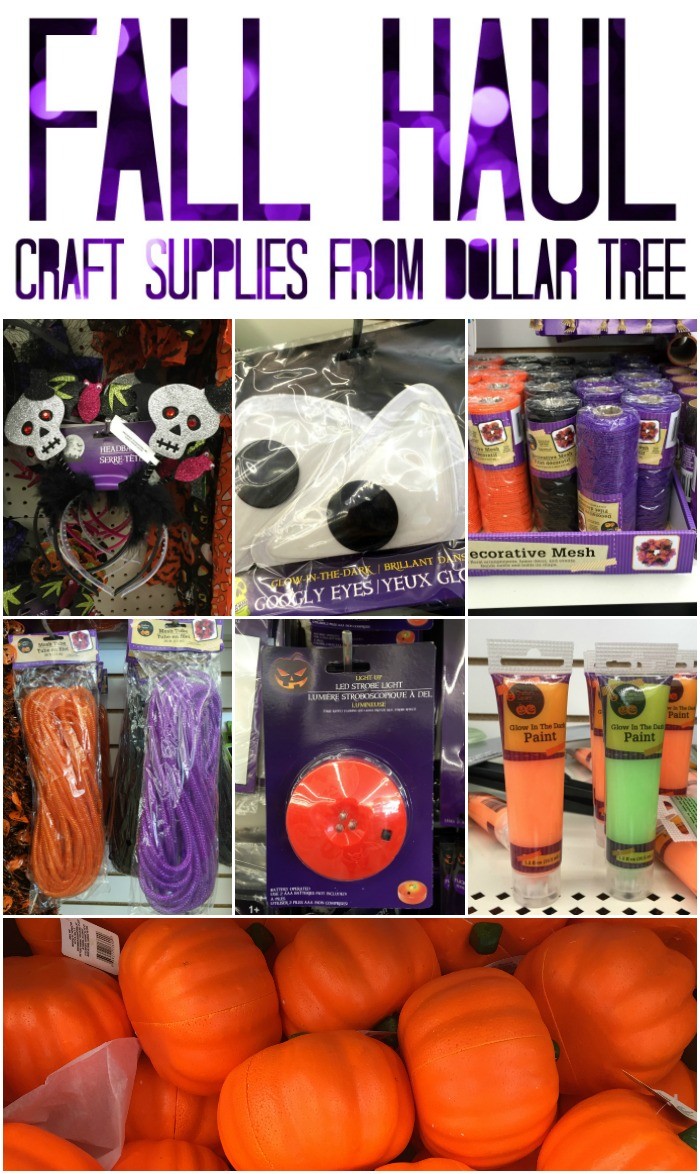 Fall Haul Crafts Supplies from Dollar Tree