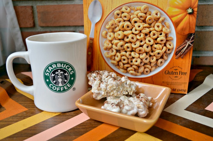 PUMPKIN SPICE LATTE CHEERIOS TREATS