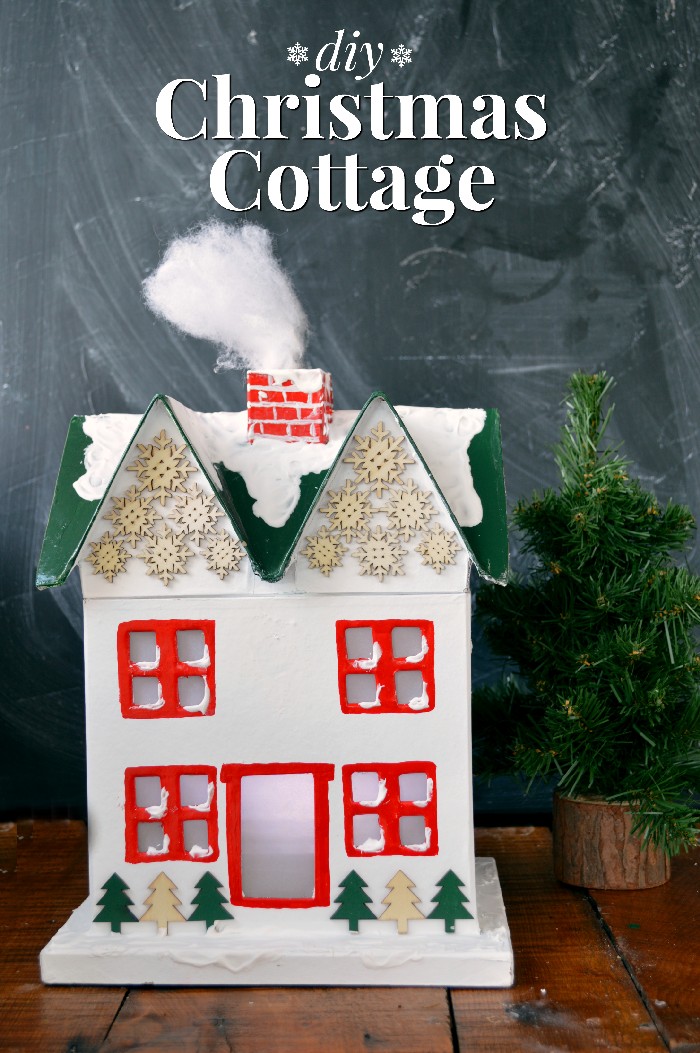 diy-christmas-cottage-decoration