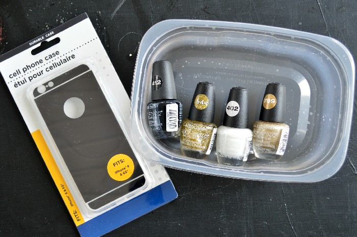 Nail Polish Marble phone case supplies