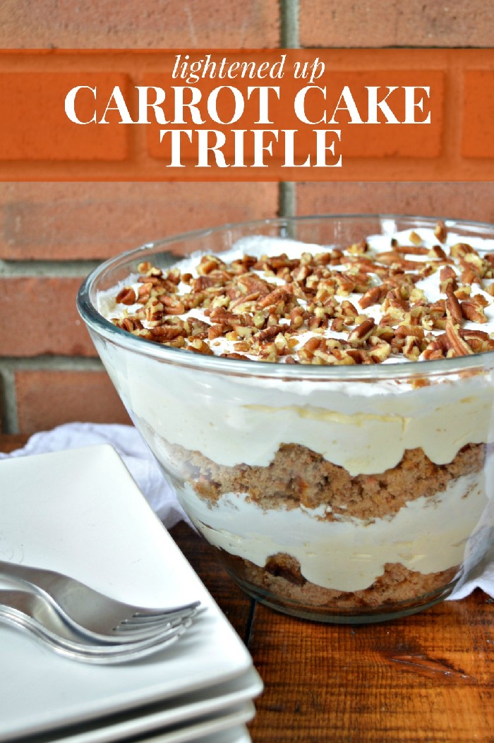 LIGHTENED UP CARROT CAKE TRIFLE - Mad in Crafts