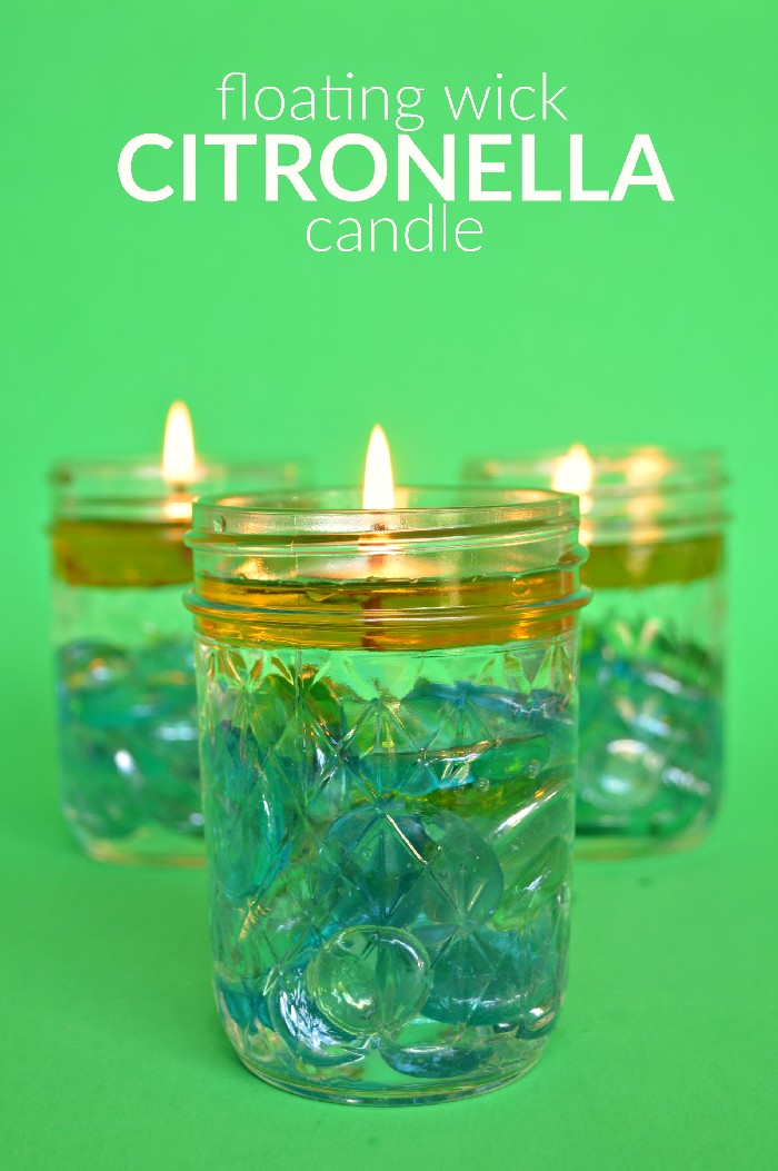 CITRONELLA OIL CANDLES IN MASON JARS