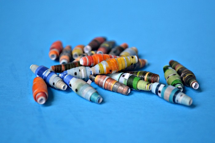 PRINTED PAPER BEADS