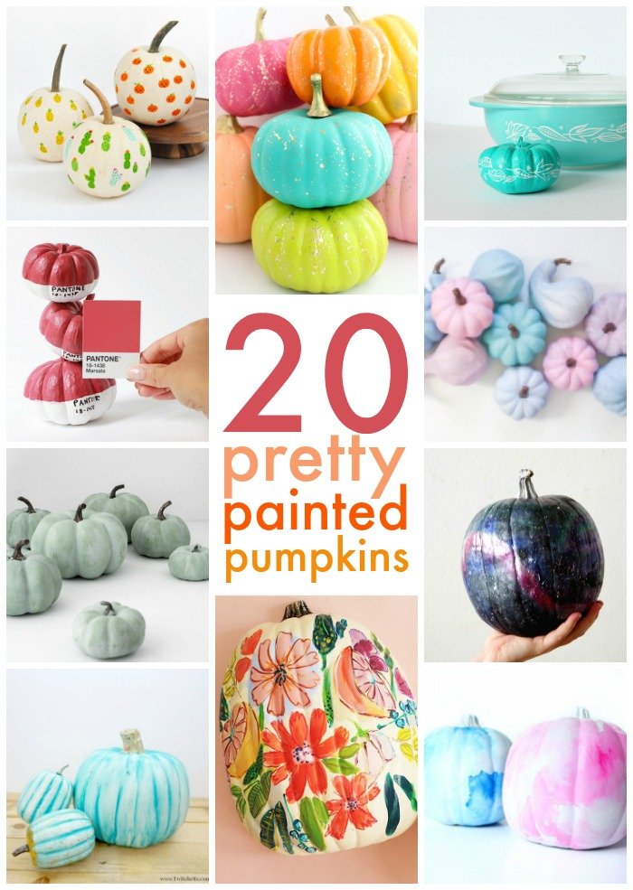 20 PRETTY PAINTED PUMPKINS