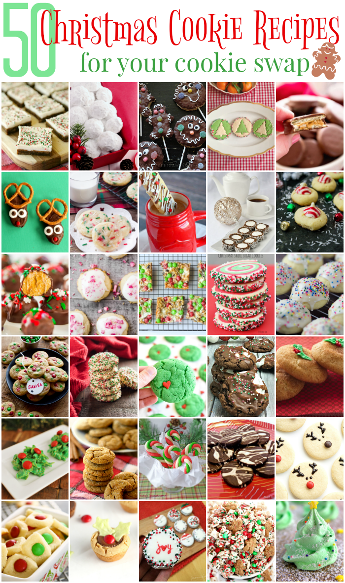 50 CHRISTMAS COOKIE RECIPES FOR YOUR COOKIE SWAP - Mad in Crafts