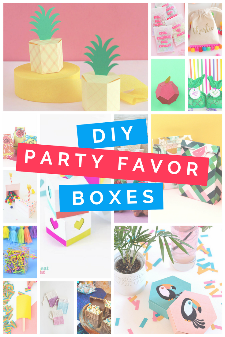 DIY PARTY FAVOR BOXES