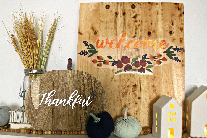 STYLING A FALL MANTEL WITH TARGET DOLLAR SPOT DECOR