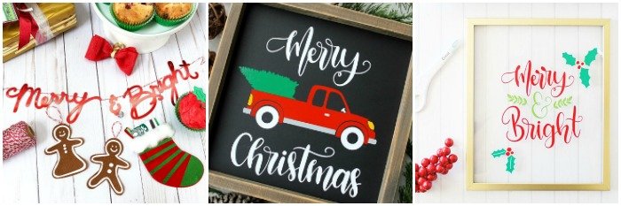 45+ CHRISTMAS CRAFTS TO MAKE WITH YOUR CRICUT