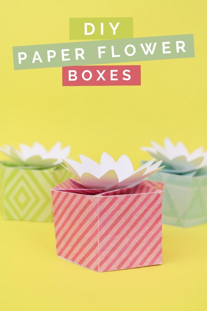 DIY FLOWER TOPPED GIFT BOXES