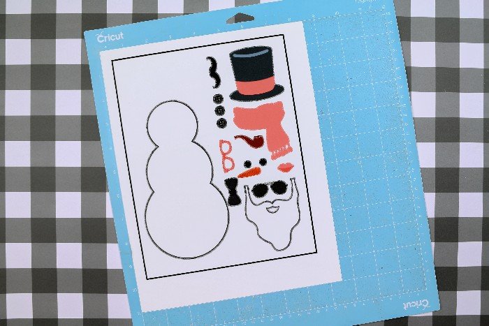 Cricut print then cut snowman paper doll
