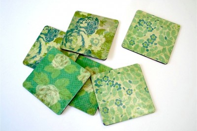 Custom Mod Podge Coasters with Amy Anderson
