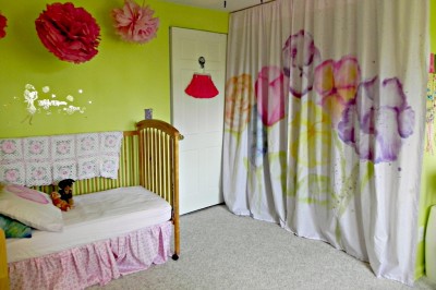 Watercolor Curtains with Tie Dye