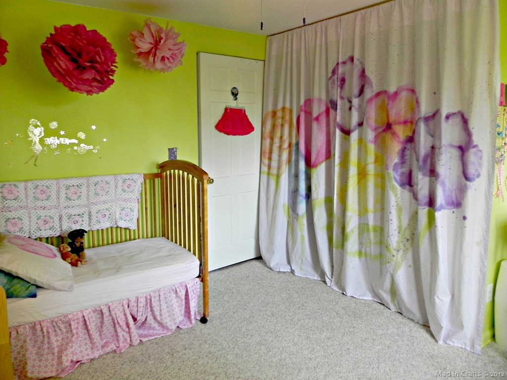 Watercolor Curtains with Tie Dye