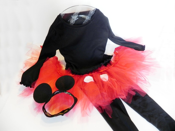 A Mostly Homemade Mickey Mouse Costume for a Girl
