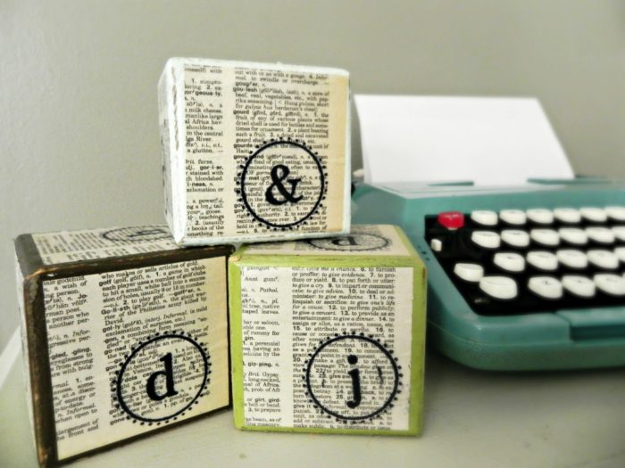 Stamped Typography Blocks for PSA Essentials