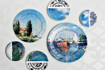 Anthropologie-Inspired Collage Art Plates