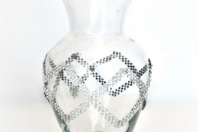 Geometric Jeweled Vase (for Weddings or Home Décor)