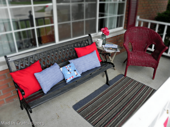 A Red, White and Blue Front Porch Update