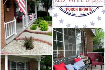 A Red, White and Blue Front Porch Update