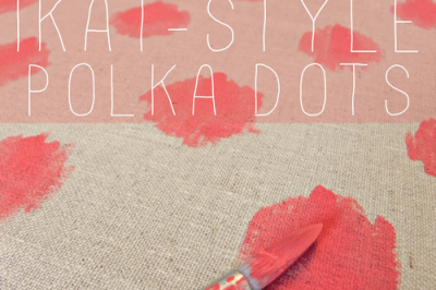 Hand-Painting Ikat-Style Polka Dots