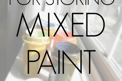 Simple Trick for Storing Mixed Paint Colors