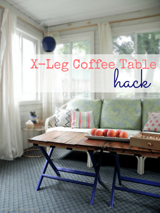 X-Leg Coffee Table Hack