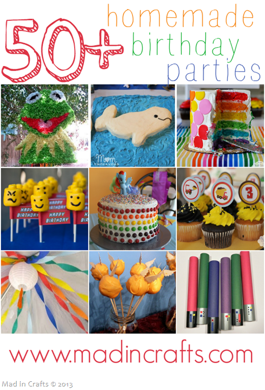 50 Homemade Birthday Parties Mad In Crafts