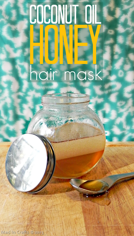open jar of honey and coconut oil hair mask