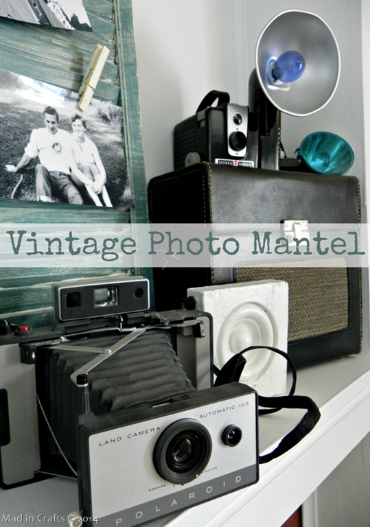 DIY Vintage Photo Mantel