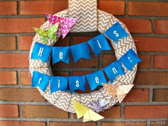 RESURRECTION BUTTERFLY EASTER WREATH - Mad in Crafts