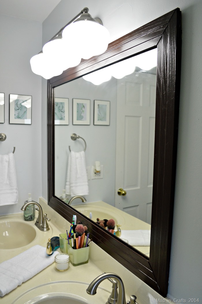 Bathroom Mirrors, How To Frame A Mirror With Wood Molding