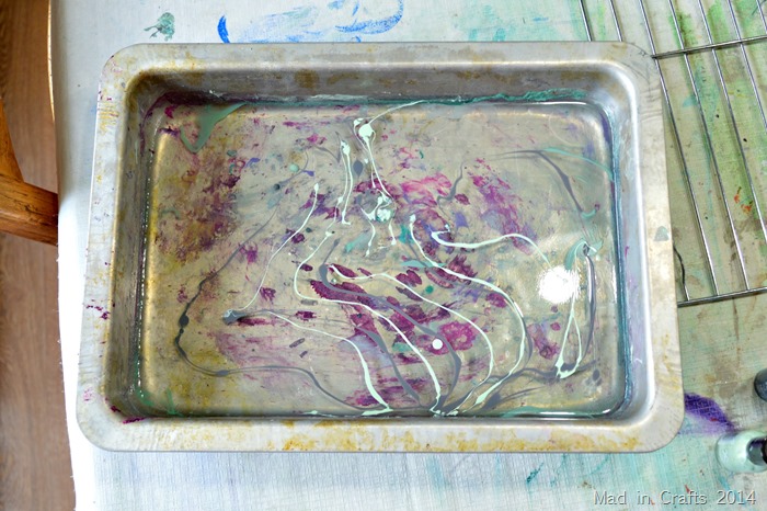 Marbled Paper Art Using Nail Polish Mad In Crafts