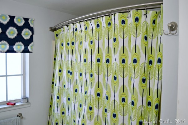 MAKE A GROMMET-TOPPED SHOWER CURTAIN