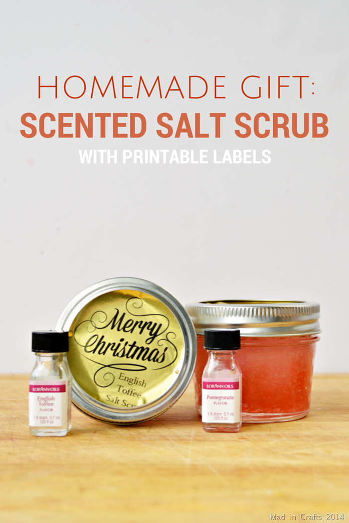 Homemade Scented Salt Scrub