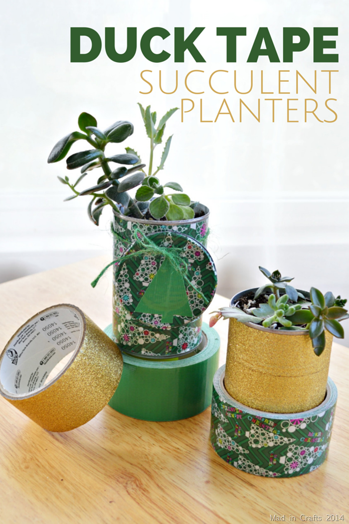 Duck Tape Succulent Planters