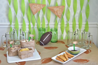 DOLLAR STORE FOOTBALL PARTY DECORATIONS