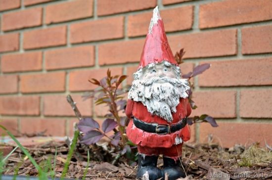 REPAINTED GARDEN GNOME - Mad in Crafts