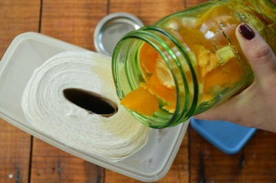 HOMEMADE ORANGE CLEANING WIPES