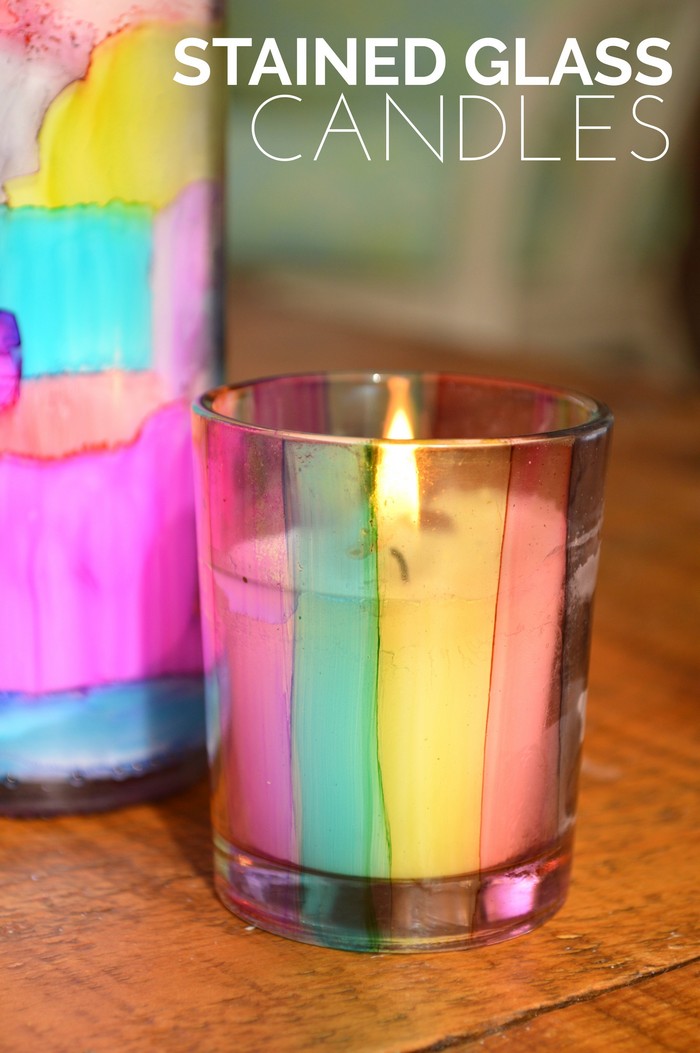 Stained Glass Candle Holders Easter Mad In Crafts