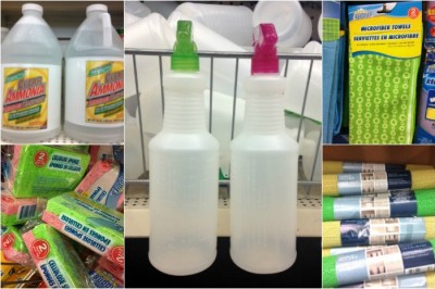 CLEANING HACKS USING DOLLAR STORE ITEMS