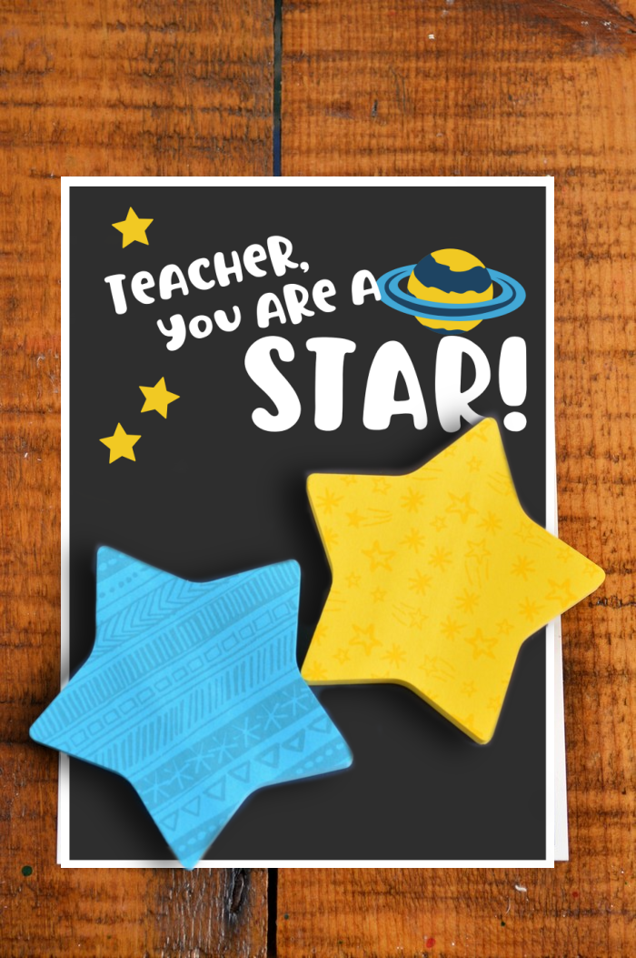 teacher, you are a star printable gift