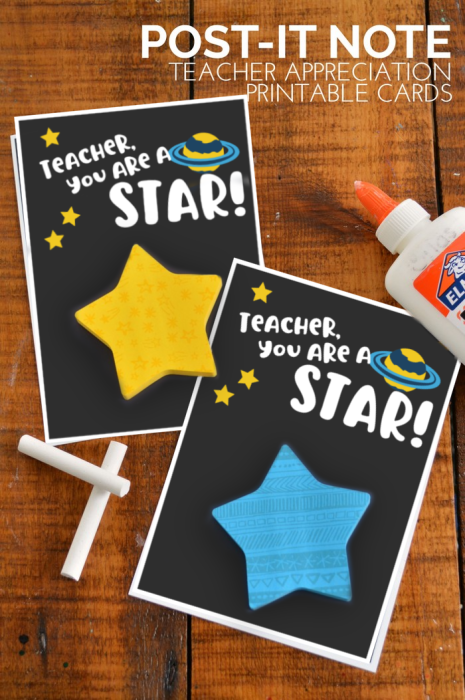 STAR POST-IT TEACHER GIFTS Handmade Gifts Mad in Crafts