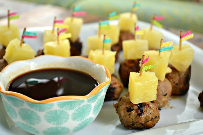 TERIYAKI PINEAPPLE MEATBALL BITES