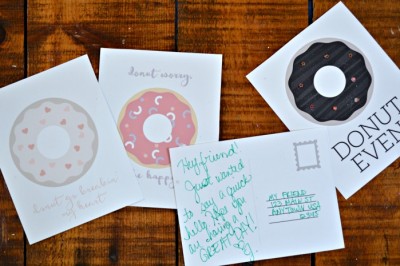 DONUT POSTCARDS BECAUSE… DONUTS