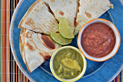 SIMPLE STUFFED QUESADILLAS WITH TANGY SALSA